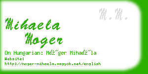 mihaela moger business card